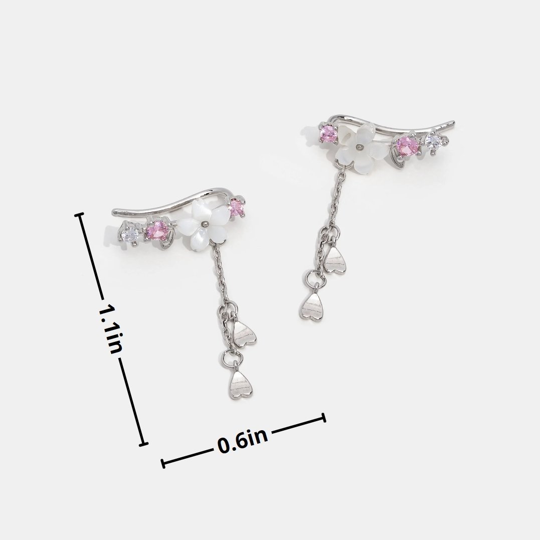 Boucles d'oreilles fleurs de cerisier